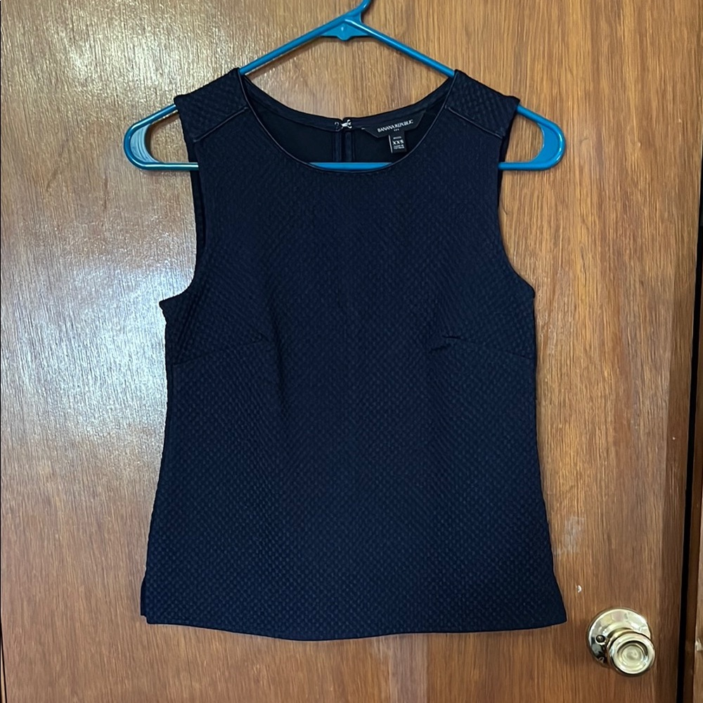Banana Republic Petite Women's Navy Sleeveless Top XXSP